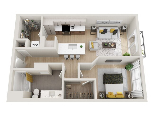1x1 C 732 floor plan